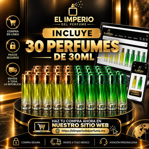Combo Básico – 30 Perfumes de 30 ml