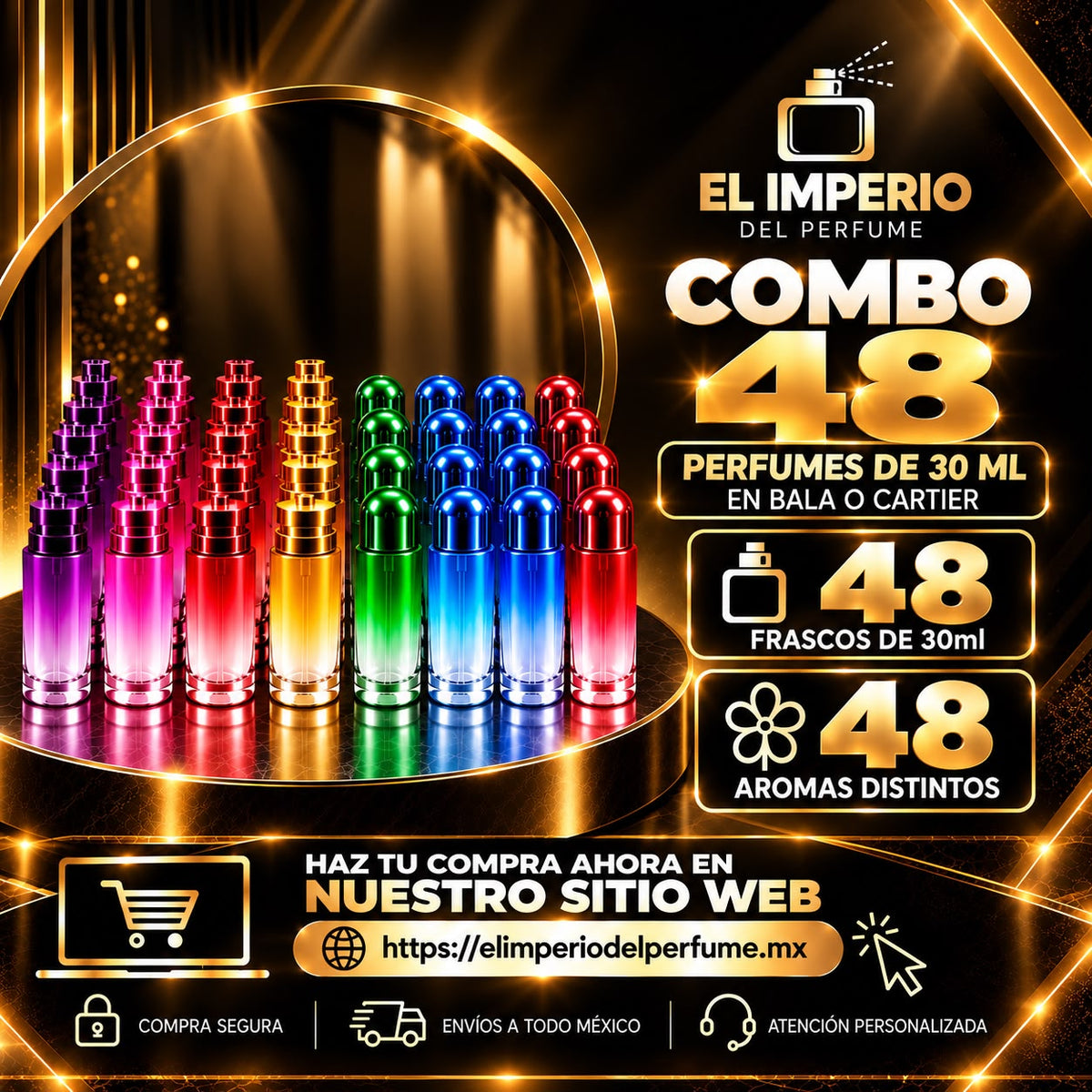 Combo 48 – 48 Perfumes de 30 ml