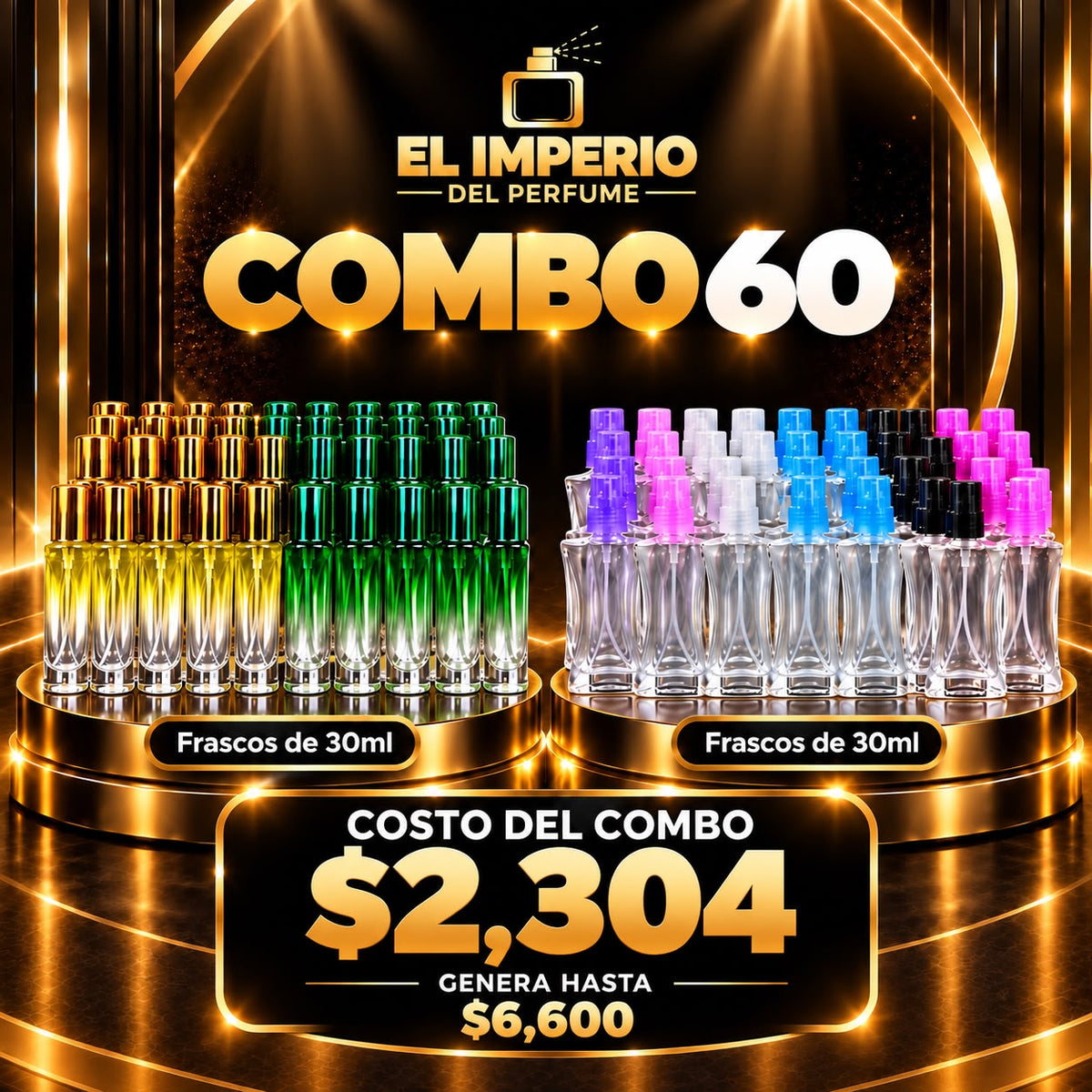 Combo 60 – 60 Perfumes de 30 ml