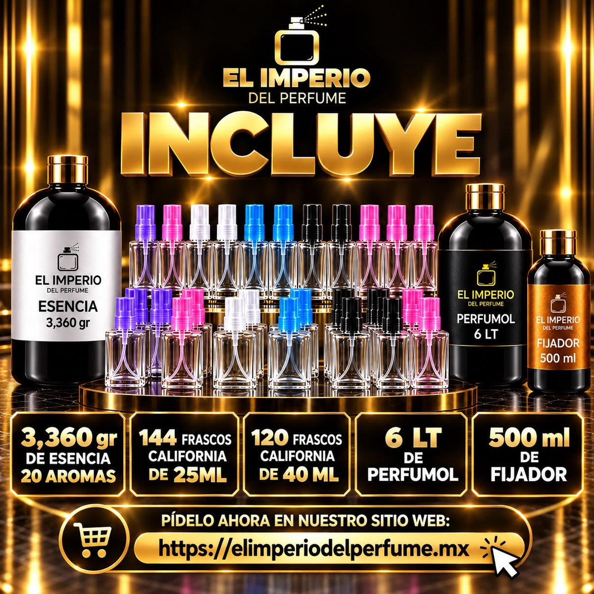 Kit Plus – Insumos para Elaborar y Vender Perfumes